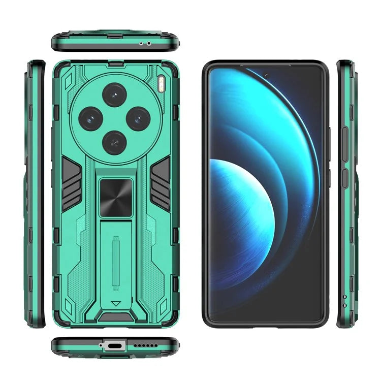 For vivo X100 5G Kickstand Cell Phone Cover Shockproof Protective Case
