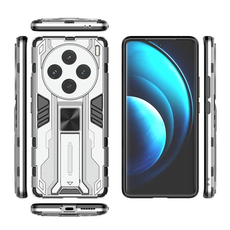 For vivo X100 5G Kickstand Cell Phone Cover Shockproof Protective Case