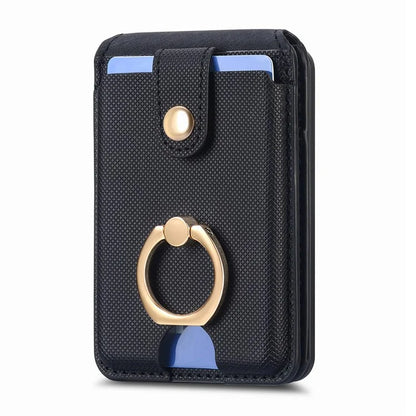 MC-W1 Magnetic Card Holder Compatible with Magsafe with Ring Holder Kickstand Card Case