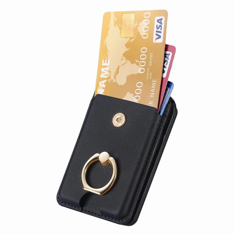 MC-W1 Magnetic Card Holder Compatible with Magsafe with Ring Holder Kickstand Card Case