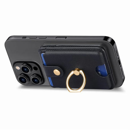 MC-W1 Magnetic Card Holder Compatible with Magsafe with Ring Holder Kickstand Card Case