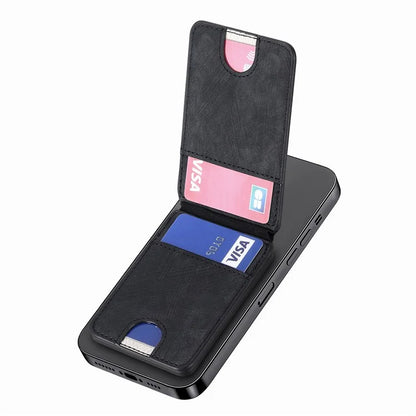 MC-W1 Magnetic Card Holder Compatible with Magsafe with Ring Holder Kickstand Card Case