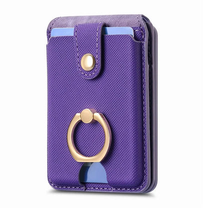 MC-W1 Magnetic Card Holder Compatible with Magsafe with Ring Holder Kickstand Card Case