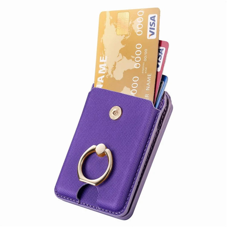MC-W1 Magnetic Card Holder Compatible with Magsafe with Ring Holder Kickstand Card Case