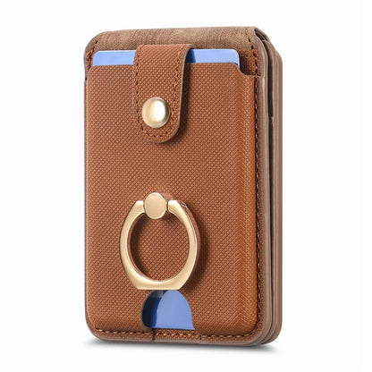 MC-W1 Magnetic Card Holder Compatible with Magsafe with Ring Holder Kickstand Card Case