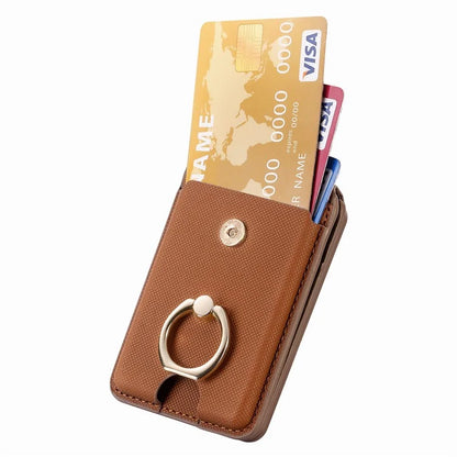MC-W1 Magnetic Card Holder Compatible with Magsafe with Ring Holder Kickstand Card Case