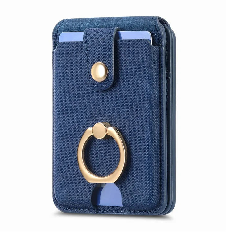 MC-W1 Magnetic Card Holder Compatible with Magsafe with Ring Holder Kickstand Card Case