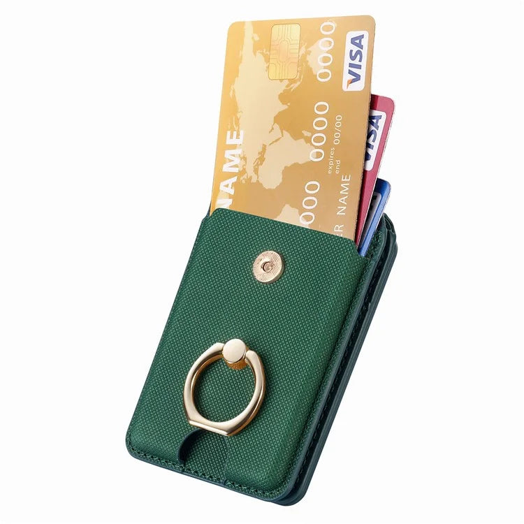 MC-W1 Magnetic Card Holder Compatible with Magsafe with Ring Holder Kickstand Card Case