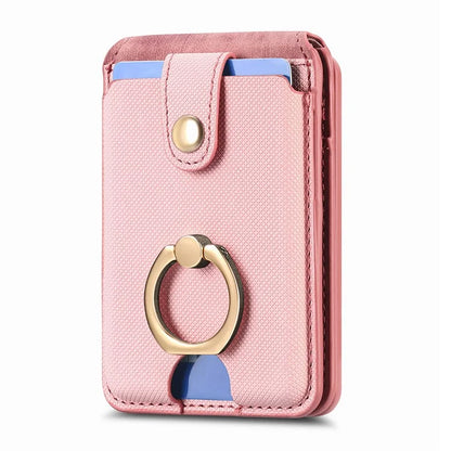 MC-W1 Magnetic Card Holder Compatible with Magsafe with Ring Holder Kickstand Card Case