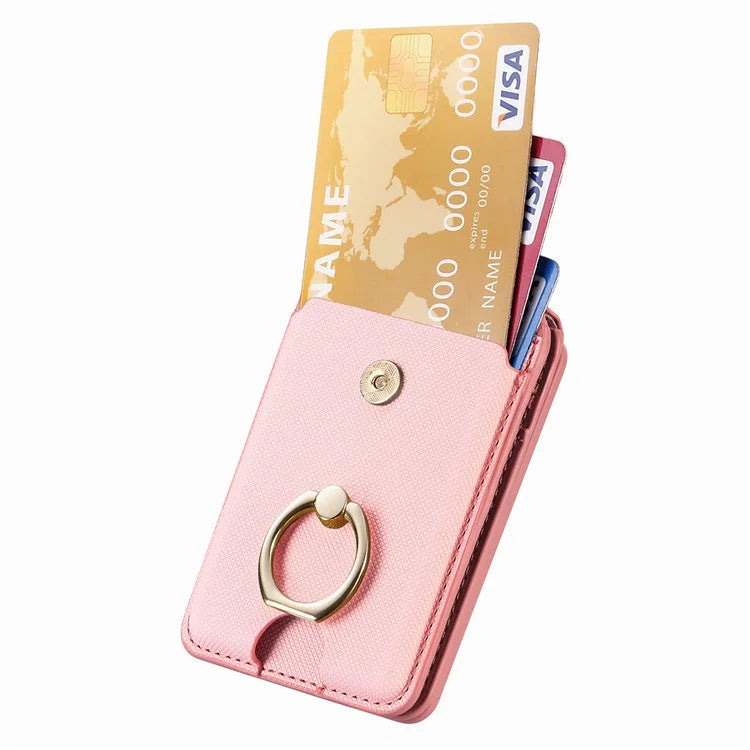 MC-W1 Magnetic Card Holder Compatible with Magsafe with Ring Holder Kickstand Card Case
