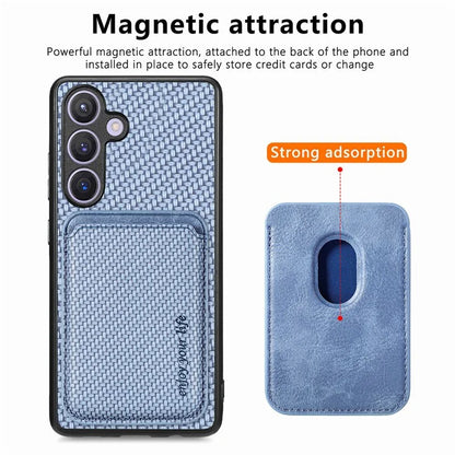 For Samsung Galaxy S24 Back Case Magnetic Card Holder Phone Protective Cover