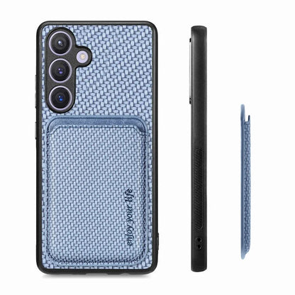 For Samsung Galaxy S24 Back Case Magnetic Card Holder Phone Protective Cover