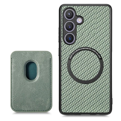 For Samsung Galaxy S24 Back Case Magnetic Card Holder Phone Protective Cover