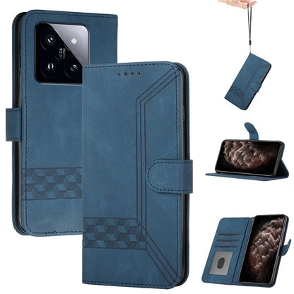YX0010 Series for Xiaomi 14 Pro Leather Wallet Case Magnetic Clasp Stand