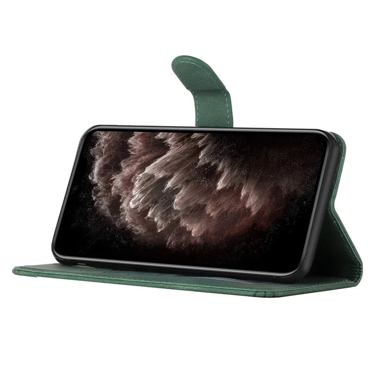 YX0010 Series for OnePlus 12 5G Leather Protective Case Flip Wallet Phone Coverish Green
