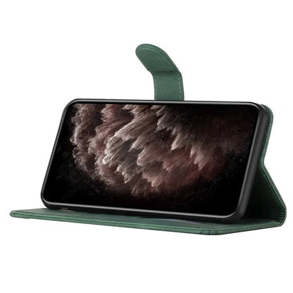 YX0010 Series for OnePlus 12 5G Leather Protective Case Flip Wallet Phone Coverish Green