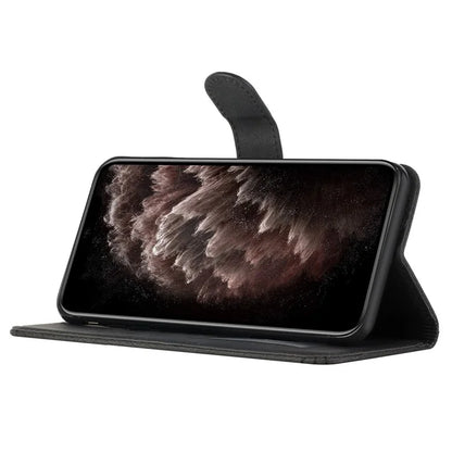 YX0010 Series for Xiaomi Redmi K70E 5G / Poco X6 Pro 5G Leather Flip Case Rhombus Line Wallet Cover