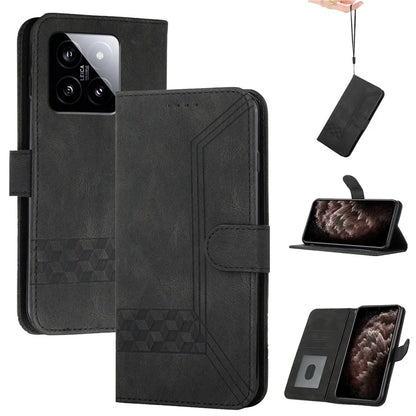 YX0010 Series for Xiaomi 14 Leather Case Protector Phone Wallet Stand Cover