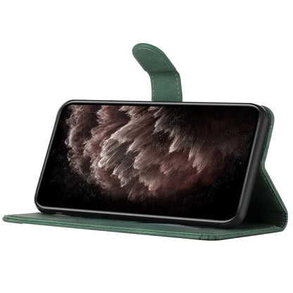 YX0010 Series for Xiaomi 14 Leather Case Protector Phone Wallet Stand Coverish Green