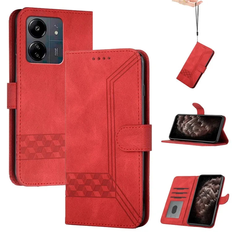 YX0010 Series for Xiaomi Redmi 13C 4G / 5G / Poco C65 4G Leather Case Phone Wallet Stand