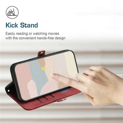 YX0020 For Google Pixel 8a Leather Case Wallet Flip Mobile Phone Cover