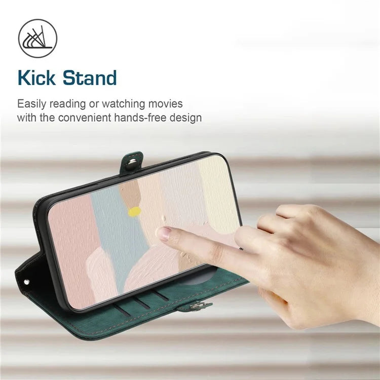 YX0020 For Google Pixel 8a Leather Case Wallet Flip Mobile Phone Cover