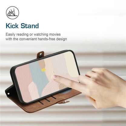 YX0020 For Google Pixel 8a Leather Case Wallet Flip Mobile Phone Cover