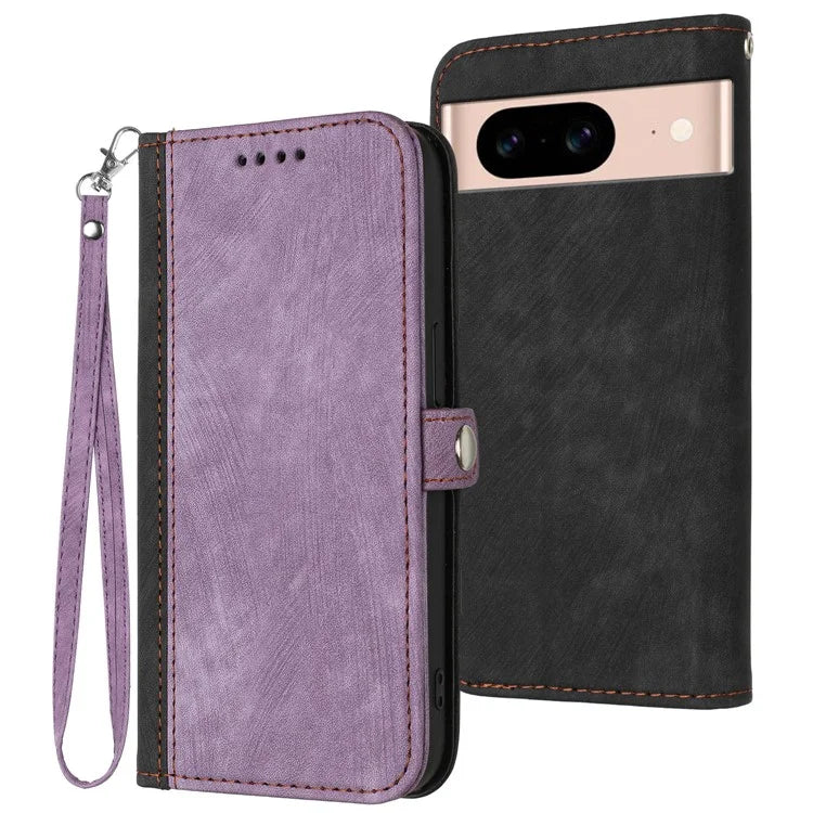 YX0020 For Google Pixel 8a Leather Case Wallet Flip Mobile Phone Cover