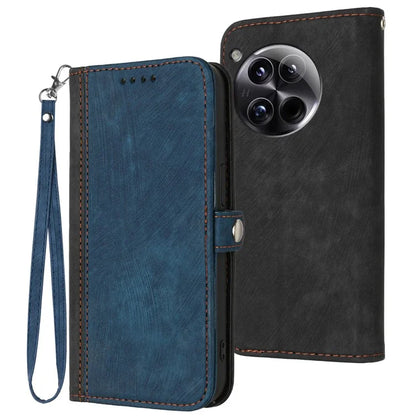 YX0020 For OnePlus 12 5G Leather Wallet Phone Case Side Magnetic Button