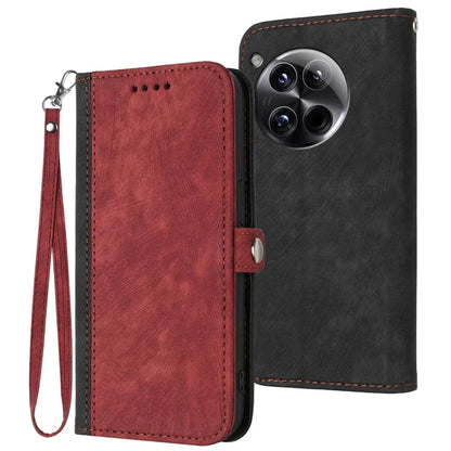 YX0020 For OnePlus 12 5G Leather Wallet Phone Case Side Magnetic Button