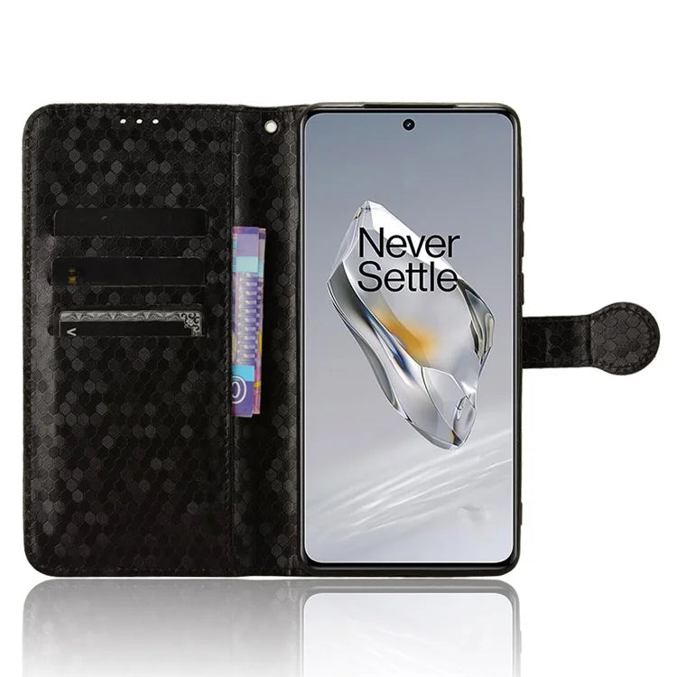 For OnePlus 12 5G Magnetic Case PU Leather+TPU Imprinted Wallet Phone Protector