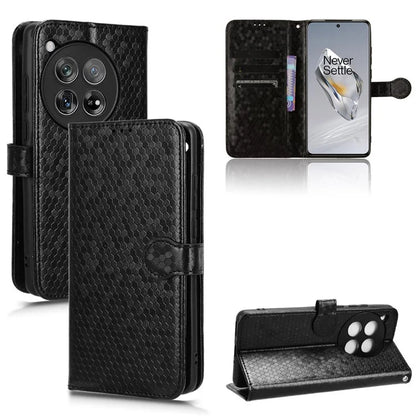 For OnePlus 12 5G Magnetic Case PU Leather+TPU Imprinted Wallet Phone Protector