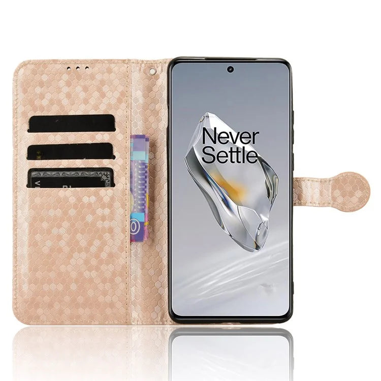 For OnePlus 12 5G Magnetic Case PU Leather+TPU Imprinted Wallet Phone Protector
