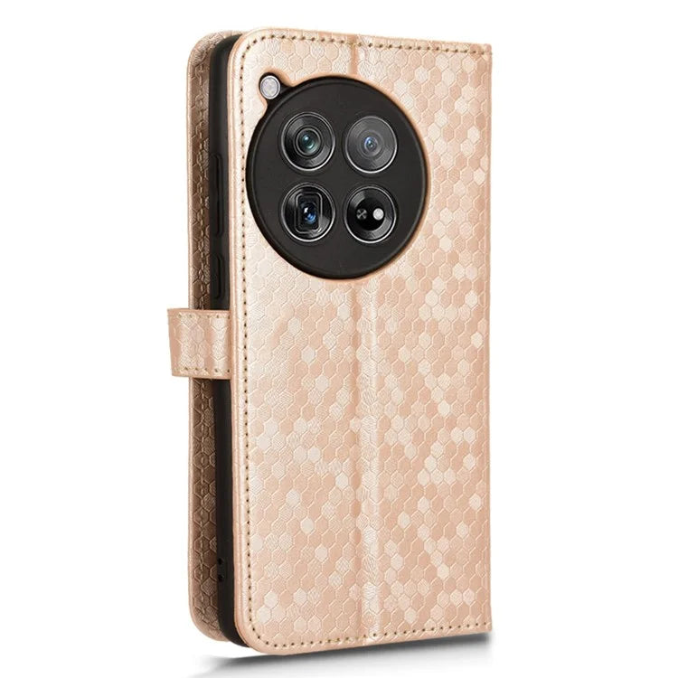 For OnePlus 12 5G Magnetic Case PU Leather+TPU Imprinted Wallet Phone Protector