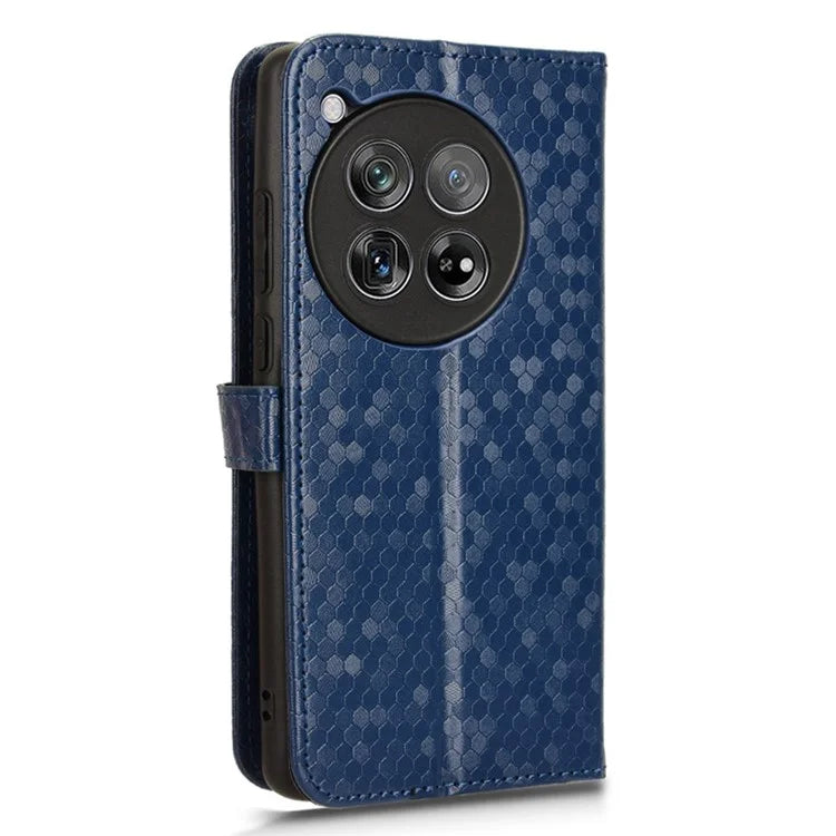 For OnePlus 12 5G Magnetic Case PU Leather+TPU Imprinted Wallet Phone Protector