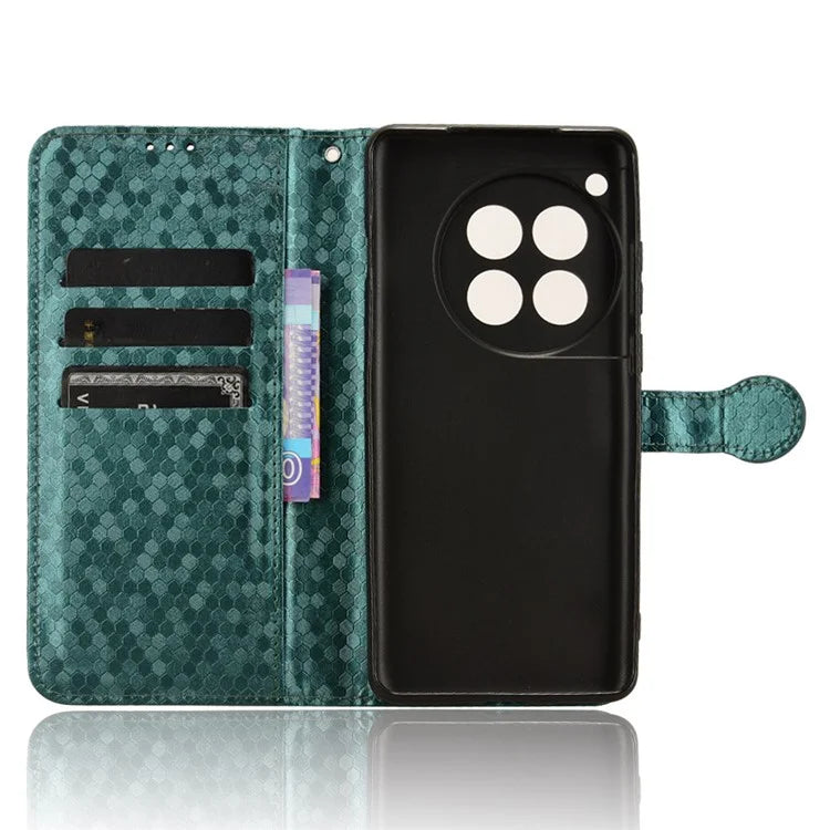 For OnePlus 12 5G Magnetic Case PU Leather+TPU Imprinted Wallet Phone Protector