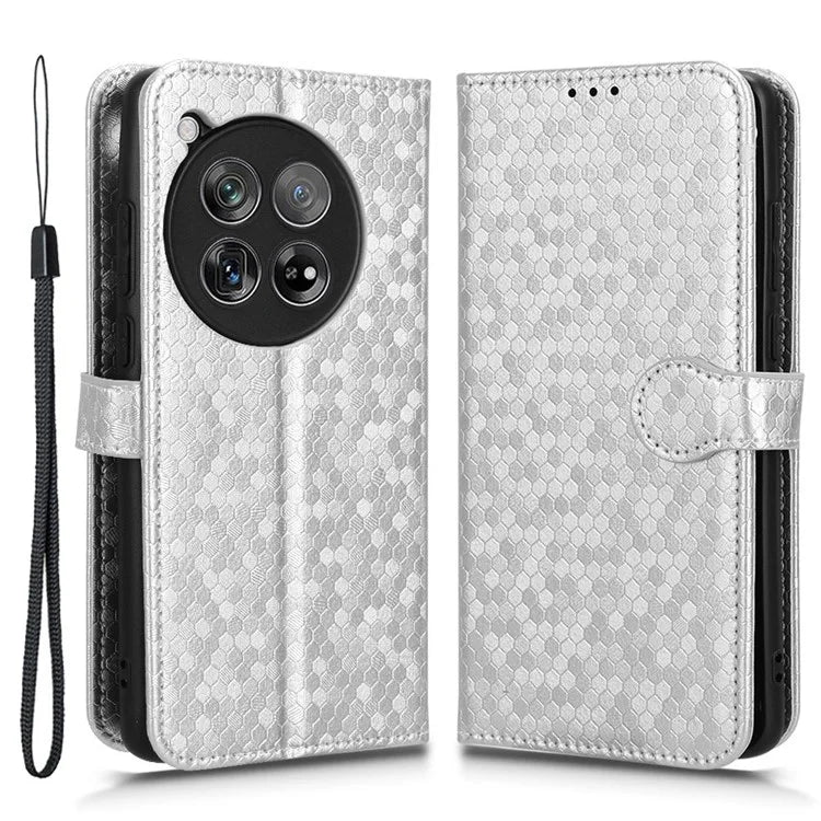 For OnePlus 12 5G Magnetic Case PU Leather+TPU Imprinted Wallet Phone Protector