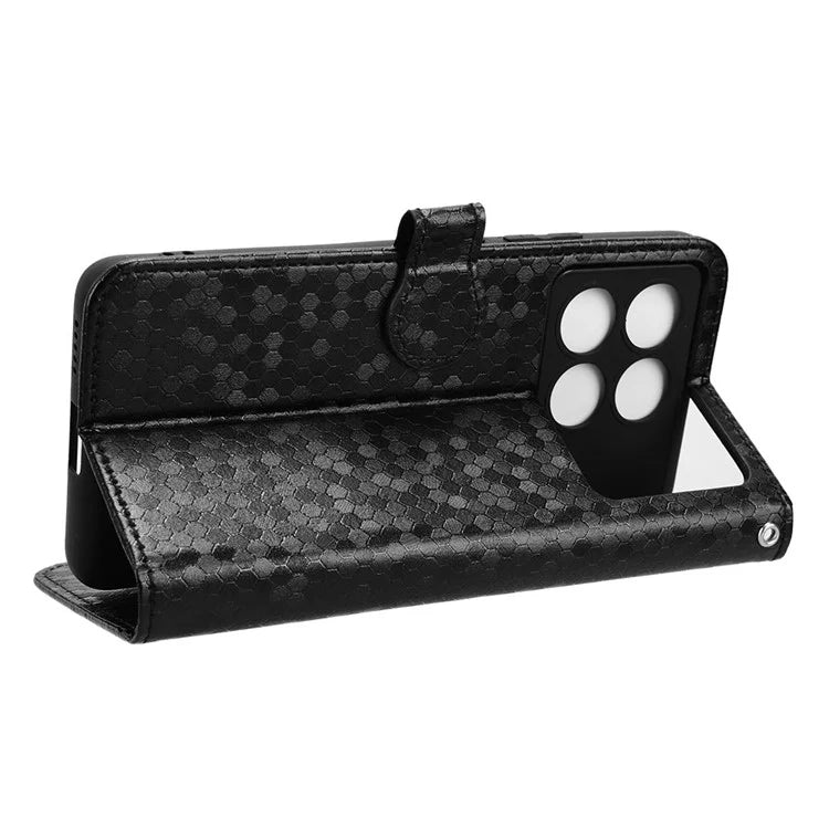 For Xiaomi Redmi K70E 5G / Poco X6 Pro 5G Case Leather Imprinted Dots Pattern Smartphone Cover