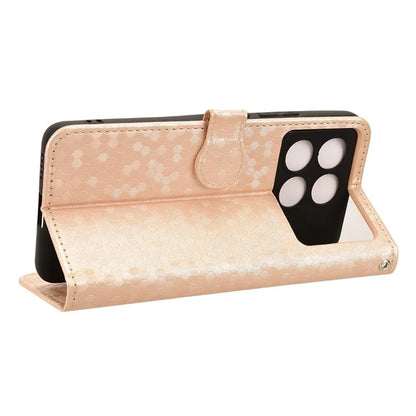 For Xiaomi Redmi K70E 5G / Poco X6 Pro 5G Case Leather Imprinted Dots Pattern Smartphone Cover
