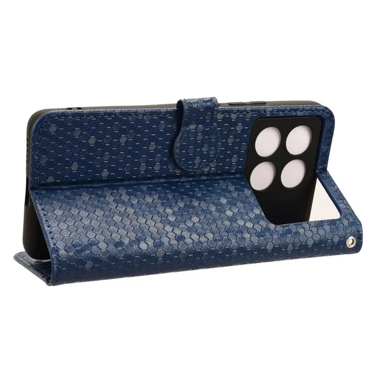 For Xiaomi Redmi K70E 5G / Poco X6 Pro 5G Case Leather Imprinted Dots Pattern Smartphone Cover