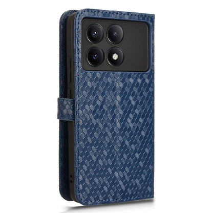 For Xiaomi Redmi K70E 5G / Poco X6 Pro 5G Case Leather Imprinted Dots Pattern Smartphone Cover