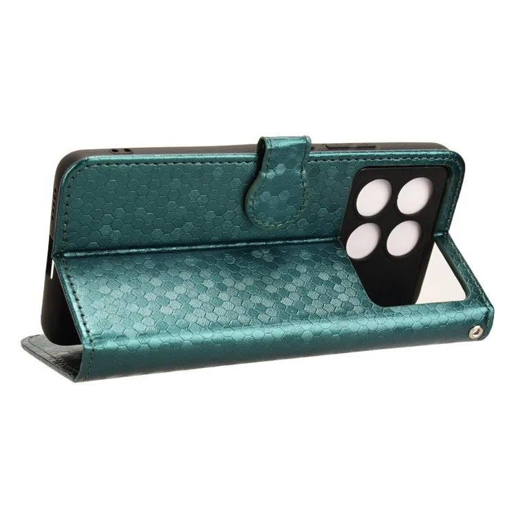For Xiaomi Redmi K70E 5G / Poco X6 Pro 5G Case Leather Imprinted Dots Pattern Smartphone Cover