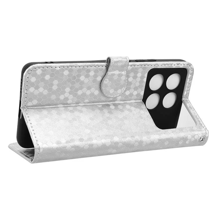 For Xiaomi Redmi K70E 5G / Poco X6 Pro 5G Case Leather Imprinted Dots Pattern Smartphone Cover