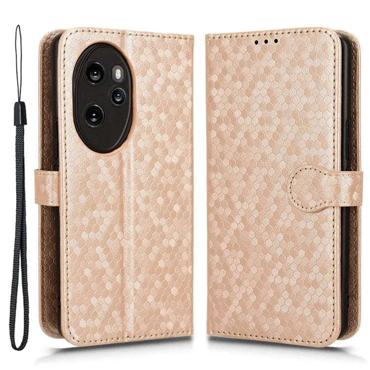 For Honor 100 Pro 5G Magnetic Case Leather Shockproof Phone Wallet Protector with Strap