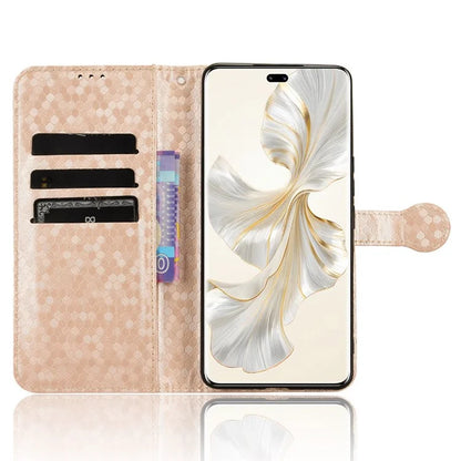 For Honor 100 Pro 5G Magnetic Case Leather Shockproof Phone Wallet Protector with Strap