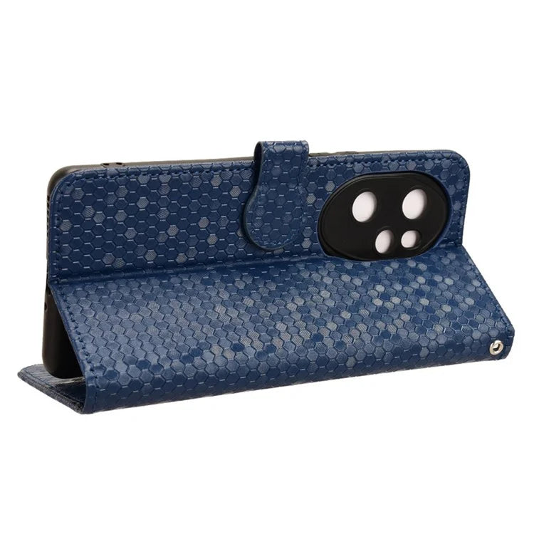 For Honor 100 Pro 5G Magnetic Case Leather Shockproof Phone Wallet Protector with Strap