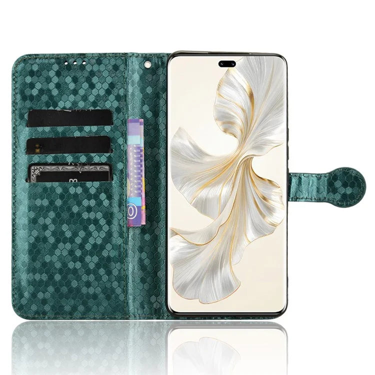 For Honor 100 Pro 5G Magnetic Case Leather Shockproof Phone Wallet Protector with Strap