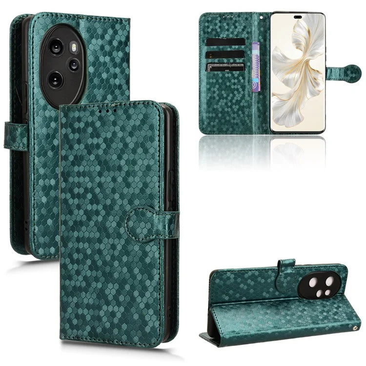 For Honor 100 Pro 5G Magnetic Case Leather Shockproof Phone Wallet Protector with Strap