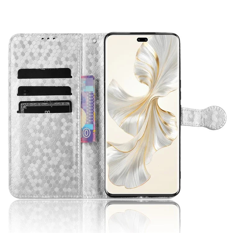 For Honor 100 Pro 5G Magnetic Case Leather Shockproof Phone Wallet Protector with Strap