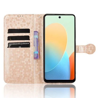 Phone Case for Transsion Tecno Pop 8 / Spark Go 2024 4G / Spark 20C Shell Dot Imprinted Wallet Stand Cover